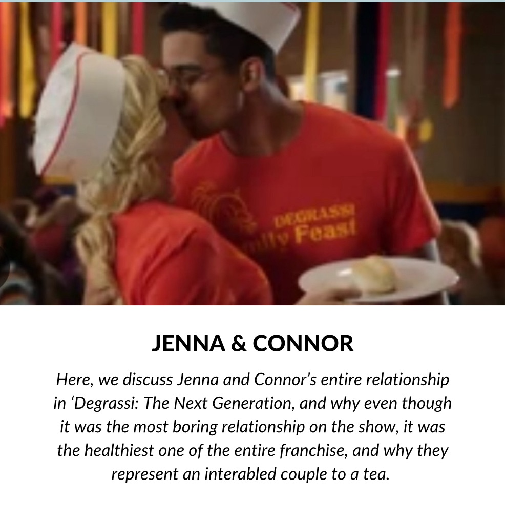 Jenna And Connor: How Degrassi’s Most Boring Couple Redefined The Term ‘Interabled’ When Labeling A Pairing