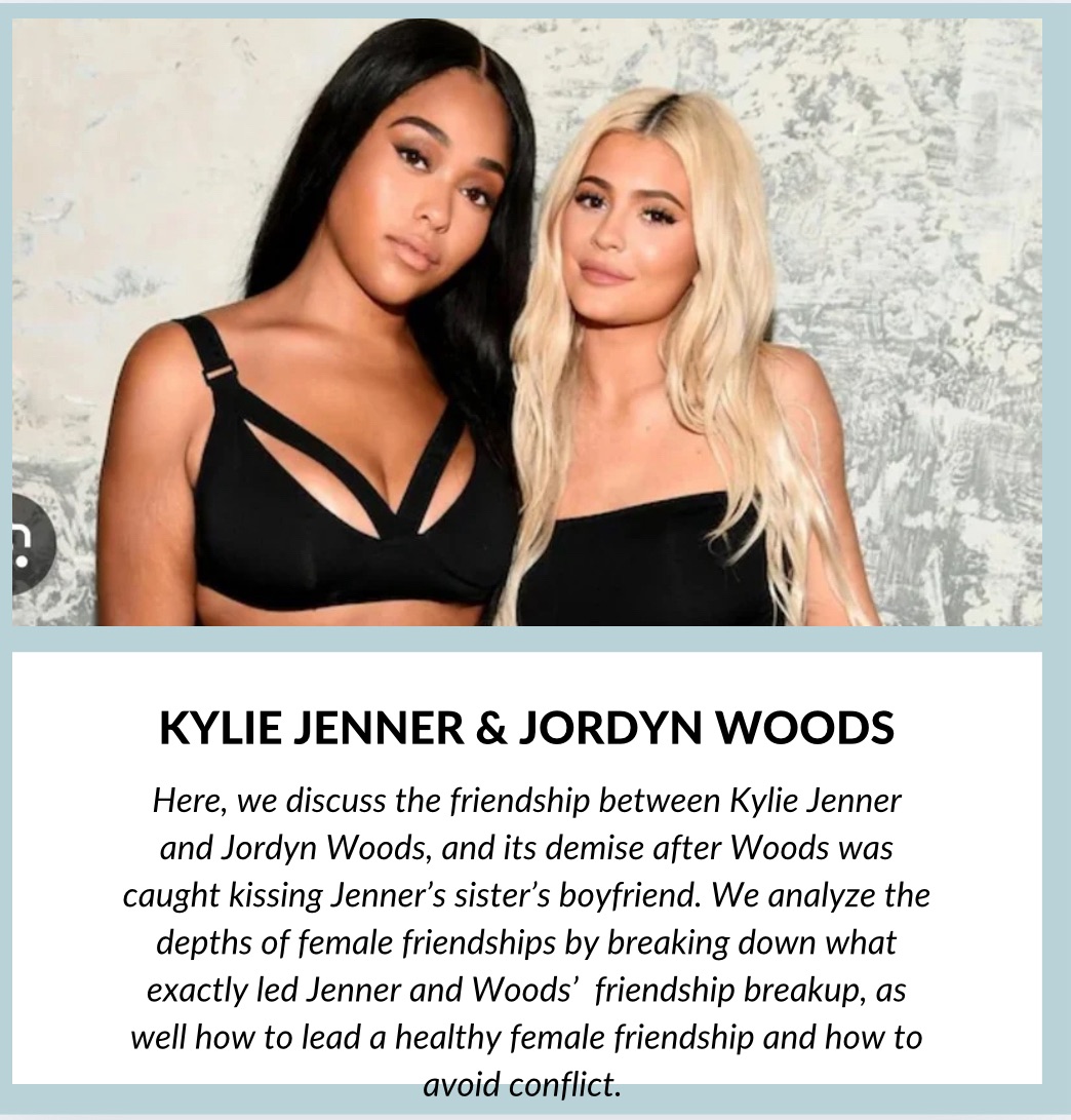 Kylie Jenner & Jordyn Woods: The 8 Most Crucial Secret Ingredients For A Woman To Consider In Order To Maintain Long And Healthy Female Friendships