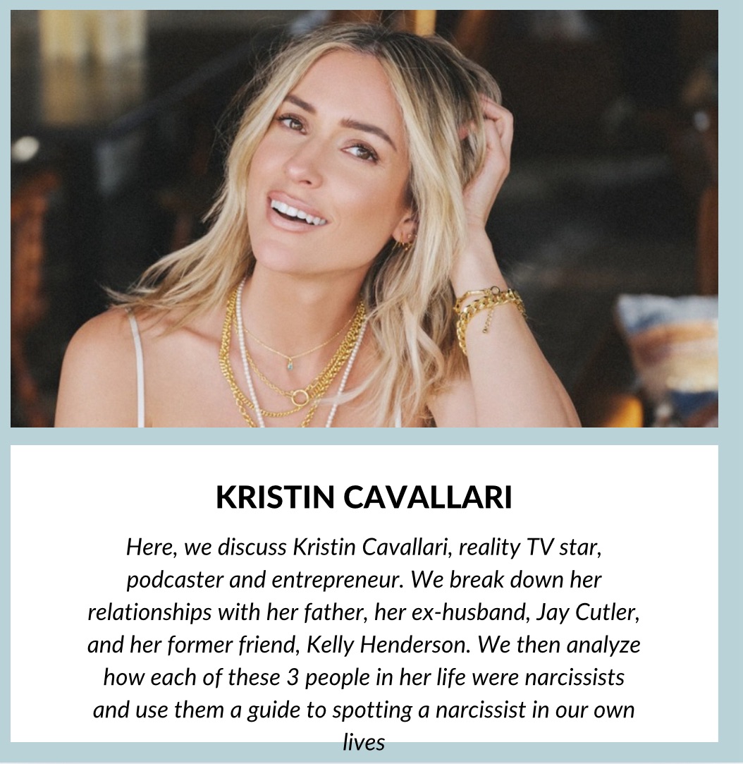 Kristin Cavallari: How To Spot Narcissistic Abuse – The 13 Characteristics Of A Narcissistic Parent, Romantic Partner, And Friend