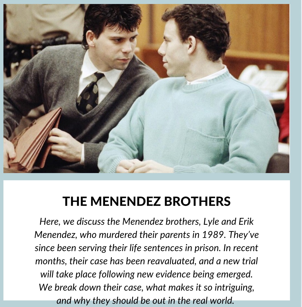 The Menendez Brothers: How The Misconception Of Male Sexual Assault Failed Them – And How The New Public Perception Is Saving Them