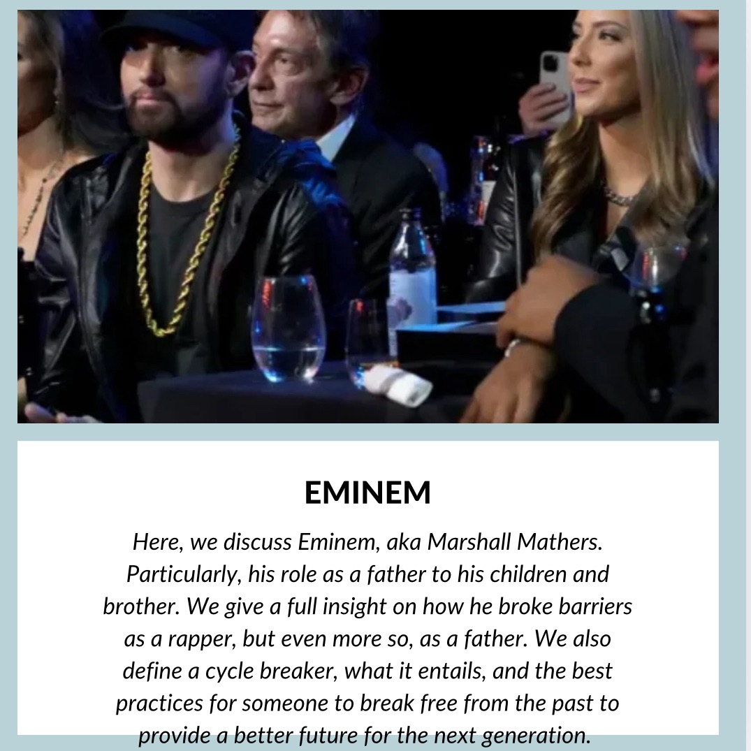 Eminem: The Ultimate Girl Dad – And How He Broke Down Barriers & Became The Cycle Breaker Of His Family’s Dysfunctional Past