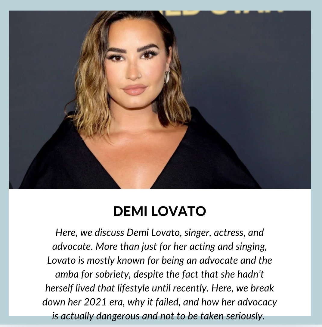 Demi Lovato: Why The Art Of Starting Over Didn’t Work For Her – And Why She’s Not As Good Of An Advocate As She Claims Herself To Be