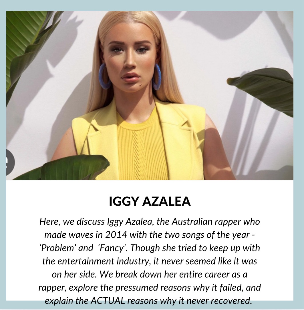 Iggy Azalea: How Powerful Older Men Become The Reason For A Woman’s Lack Of Success – And How A Woman Starting Her Own Venture Becomes The Hardest, And Yet Most Rewarding, Step In Her Career