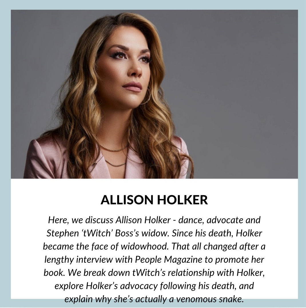 Allison Holker: A Deep Exploration Of Whether She Is The Face and Brand Of Widowhood Or Simply Profiting From tWitch’s Death- And Is There A Right Or Wrong Way To Grieve Someone?